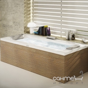 Гидромассажная ванна Jacuzzi Sharp Double Top с Г-образной шумопоглощающей панелью без смесителя 9F43-949A Sx левая