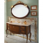 Комплект мебели для ванной комнаты Lineatre Savoy Palle 83/1 светлый орех мраморная столешница