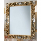 Дзеркало для ванної кімнати Lineatre Loira 78004 сусальне золото з обробкою срібло