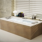 Гидромассажная ванна Jacuzzi Sharp Double Base с Г-образной шумопоглощающей панелью без смесителя 9H43-949A Sx левая
