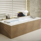 Гидромассажная ванна Jacuzzi Sharp Double Top с Г-образной шумопоглощающей панелью без смесителя 9F43-948A Dx правая