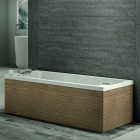 Гидромассажная ванна Jacuzzi Sharp 75 Top AQS с Г-образной шумопоглощающей панелью без смесителя 9Q43-943A Sx левая