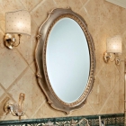 Зеркало для ванной комнаты Lineatre Hermitage 17005 сусальное серебро 