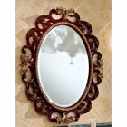 Зеркало для ванной комнаты Lineatre Hermitage 17012 светлый орех, отделка сусальное золото