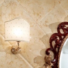 Бра для ванної кімнати Lineatre Hermitage 39040 абажур янтарного кольору