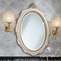 Зеркало для ванной комнаты Lineatre Hermitage 17002 сусальное серебро с отделкой 