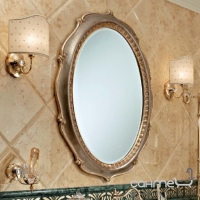 Зеркало для ванной комнаты Lineatre Hermitage 17006 патинированный, отделка сусальное золото