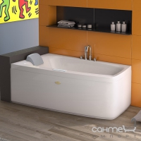 Гидромассажная ванна Jacuzzi Folia Duo с фронтальной панелью без смесителя 9D50-554A Sx левая