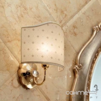 Бра для ванної кімнати Lineatre Hermitage 72020 абажур янтарного кольору