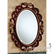Овальное зеркало для ванной комнаты Lineatre Lady 17012 светлый орех