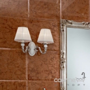 Настінне бра для ванної кімнати Lineatre Lady 48040 абажур бежевого кольору