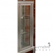 Вітрина з дверцятами для ванної кімнати Lineatre Lady 80052 сусальне срібло