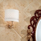 Настенное бра для ванной комнаты Lineatre Lady 42050 абажур бежевого цвета со стразами