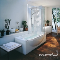Комбінована ванна Jacuzzi Amea Twin Premium Base із змішувачем хром 9447-720A Dx права