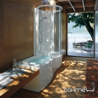 Комбінована ванна Jacuzzi J-Twin Premium Base із змішувачем хром 9447-720A Dx права