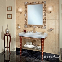 Комплект меблів для ванної кімнати Lineatre Parigi 82/1 черешня антикваріато, сусальне золото