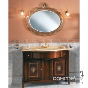 Комплект мебели для ванной комнаты Lineatre Tamigi 73/1 французский могано, столешница сахара