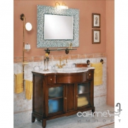 Комплект мебели для ванной комнаты Lineatre Tamigi 73/2 французский могано, столешница арабескато