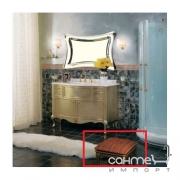 Пуфик для ванной комнаты Lineatre Gold 63208 сусальное серебро