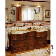 Комплект мебели для ванной комнаты Lineatre Tudor 65/7 черешня антиквариато