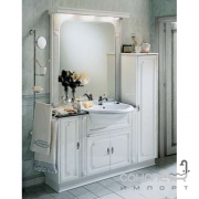 Комплект мебели для ванной комнаты Lineatre Silver 27/B0 лакированный антико