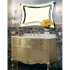 Комплект мебели для ванной комнаты Lineatre Gold 63/9 сусальное золото