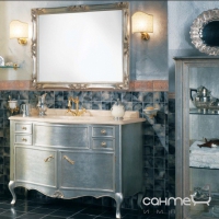 Комплект мебели для ванной комнаты Lineatre Gold 63/1 сусальное серебро