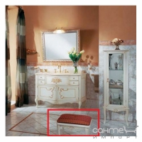 Пуфик для ванной комнаты Lineatre Gold 63210 лакированный патинированный
