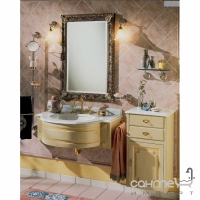 Комплект мебели для ванной комнаты Lineatre Silver 27/B7 лакированный антико