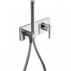 Гигиенический душ для биде/туалета встраиваемый, монтаж для гипсовых панелей Tres Lex-Tres 081.122.02 Хром