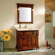 Комплект мебели для ванной комнаты Godi TG-07 канадский дуб, коричневый