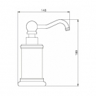 Дозатор для жидкого мыла настольный Nicolazzi S.p.A. Classici 6007** Хром, Никель, Латунь