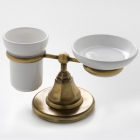 Держатель мыльницы и стакана настольный, без керамики Nicolazzi S.p.A. Teide 1494**05 Хром, Никель, Латунь