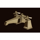 Смеситель для ванны, устанавливаемый на борт, с ручным душем и шлангом Devon&Devon Time 2TIME233BOT Светлое Золото