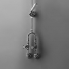Комплект душовий настінний запірний кран Devon&Devon MARF22MCR Хром