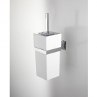 Туалетный ёршик с подставкой Devon&Devon Time TM320CR Хром/Белая и Черная Керамика