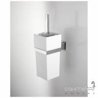 Туалетний йорж з підставкою Devon&Devon Time TM320CR Хром/Біла та Чорна Кераміка