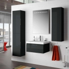 Комплект меблів для ванної кімнати Salgar Versus Black 600