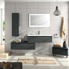 Комплект меблів для ванної кімнати Salgar Versus Anthracite Grey 600