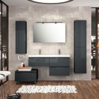 Комплект меблів для ванної кімнати Salgar Versus Anthracite Grey 1200 Double