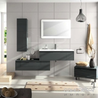 Комплект мебели для ванной Salgar Versus Anthracite Grey 1000
