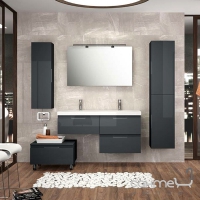 Комплект меблів для ванної кімнати Salgar Versus Anthracite Grey 1200 Double