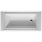 Акриловая ванна прямоугольная 190х90 с подставкой для панелей, 1 наклон для спины Duravit Sundeck 70012700