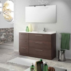 Комплект меблів для ванної кімнати Salgar Corus 1215/L Wenge