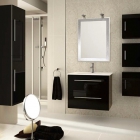 Комплект меблів для ванної кімнати Salgar Creta 600 Black