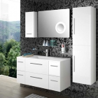 Комплект меблів для ванної кімнати Salgar Creta 1115/C White