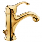 Смеситель для раковины с донным клапаном Faris Colonial 7100-13 Золото