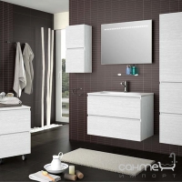 Комплект мебели для ванной комнаты Salgar Minerva White Texturado 800