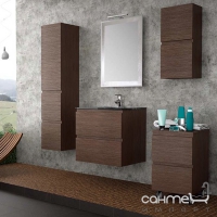 Комплект мебели для ванной комнаты Salgar Minerva Roble Oscuro 600