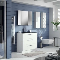 Комплект меблів для ванної кімнати Salgar Corus 800 White